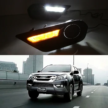 Car Flashing 2 Pcs DRL For ISUZU MU-X MU X 2015 2016 Daytime Running Lights fog lamp cover headlight 12V Daylight car-styling
Car Flashing 2 Pcs DRL For ISUZU MU-X MU X 2015 2016 Daytime Running Lights fog lamp cover headlight 12V Daylight car-styling