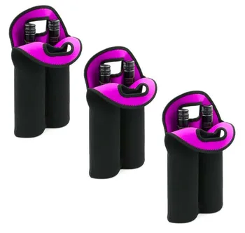 Promotional Gift for Double Wine Bottle Coolers with Customized LOGO Printing Neoprene Cooler Bag Covers For Wine Bottle
Promotional Gift for Double Wine Bottle Coolers with Customized LOGO Printing Neoprene Cooler Bag Covers For Wine Bottle