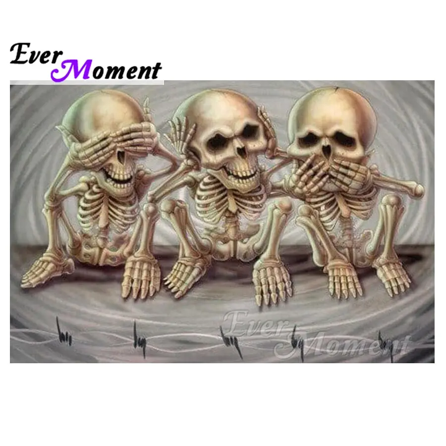 Ever Moment Diamond Painting Skull Wall Decoration For Home Full Square Drill 5D DIY Diamond Embroidery Picture Mosaic S2F854
Ever Moment Diamond Painting Skull Wall Decoration For Home Full Square Drill 5D DIY Diamond Embroidery Picture Mosaic S2F854