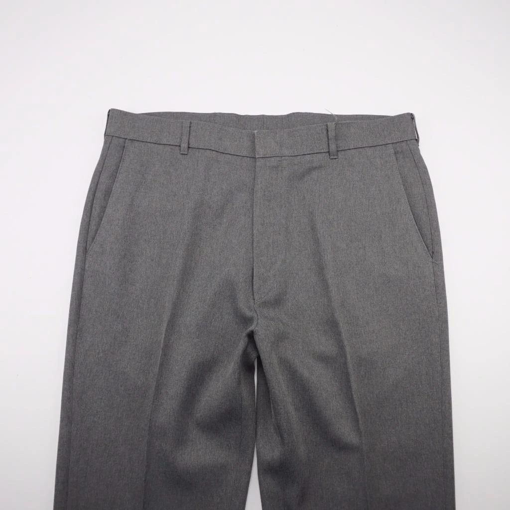 LEVIS ACTION SLACKS Flat Front Career Dress Pants Grey Mens 36x32
