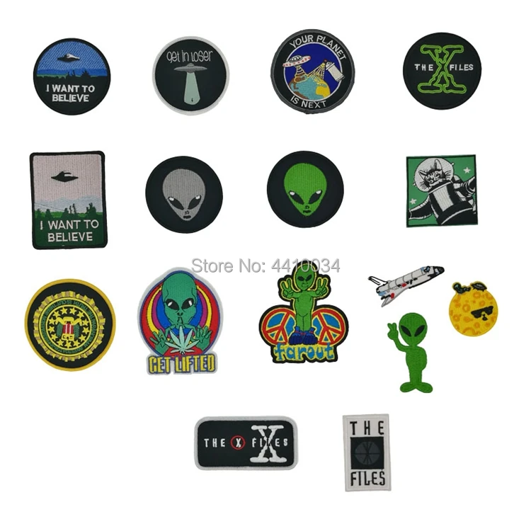 I Want to Believe X-File Poster Funny Astronaut Alien patch TV MOVIE Series Uniform rockabilly applique sew on iron on badge
I Want to Believe X-File Poster Funny Astronaut Alien patch TV MOVIE Series Uniform rockabilly applique sew on iron on badge