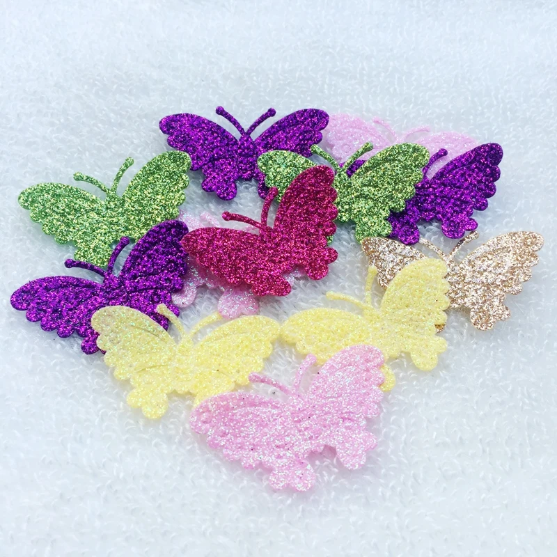 50pcs bling slap-up butterfly Non-woven patches glitter Felt Appliques for clothes Sewing Supplies DIY craft hair bow center
50pcs bling slap-up butterfly Non-woven patches glitter Felt Appliques for clothes Sewing Supplies DIY craft hair bow center