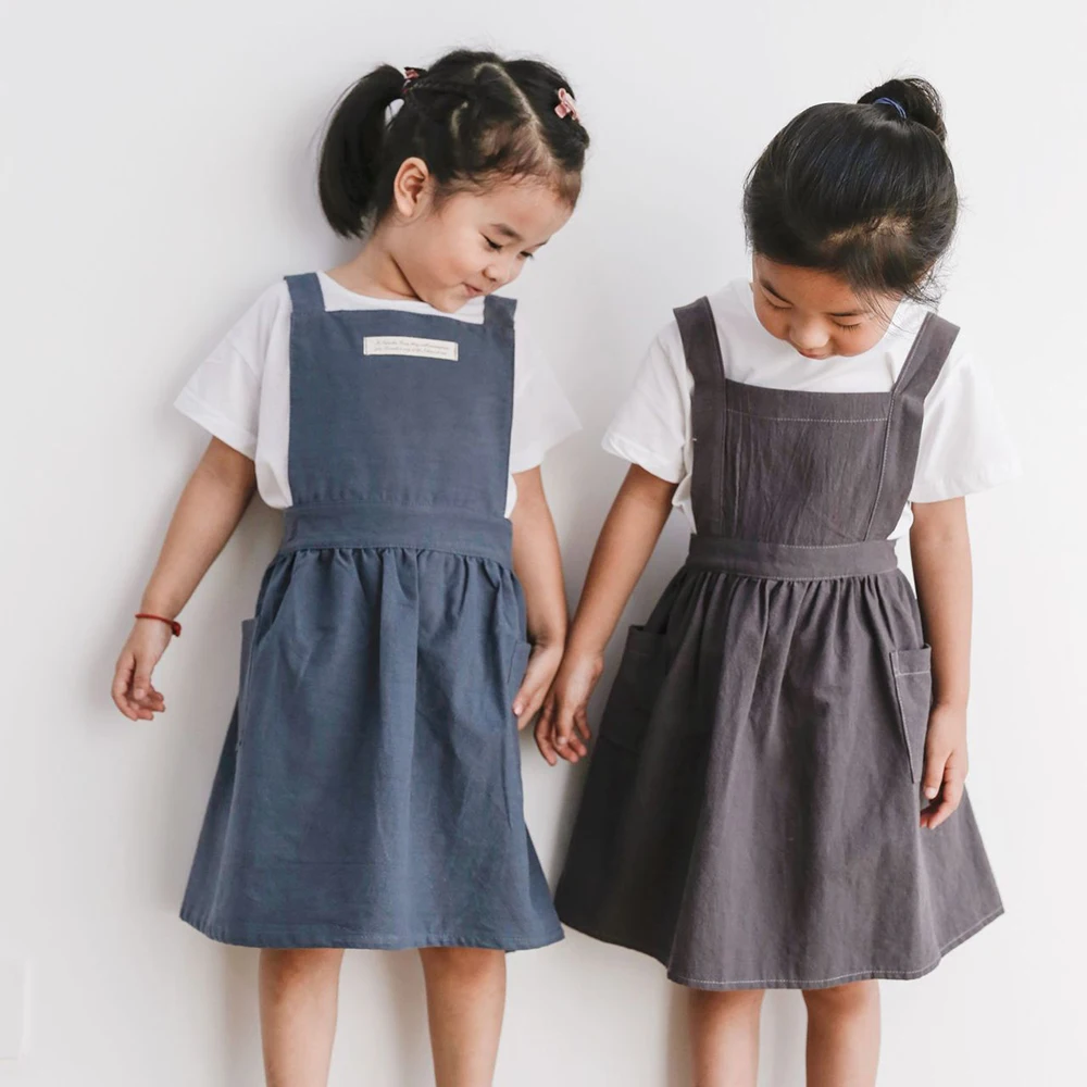 Children Cleaning Aprons New Brief Nordic Wind Pleated Skirt Cotton Linen Apron for Kids Painting and Baking Bib Kitchen Apron
Children Cleaning Aprons New Brief Nordic Wind Pleated Skirt Cotton Linen Apron for Kids Painting and Baking Bib Kitchen Apron