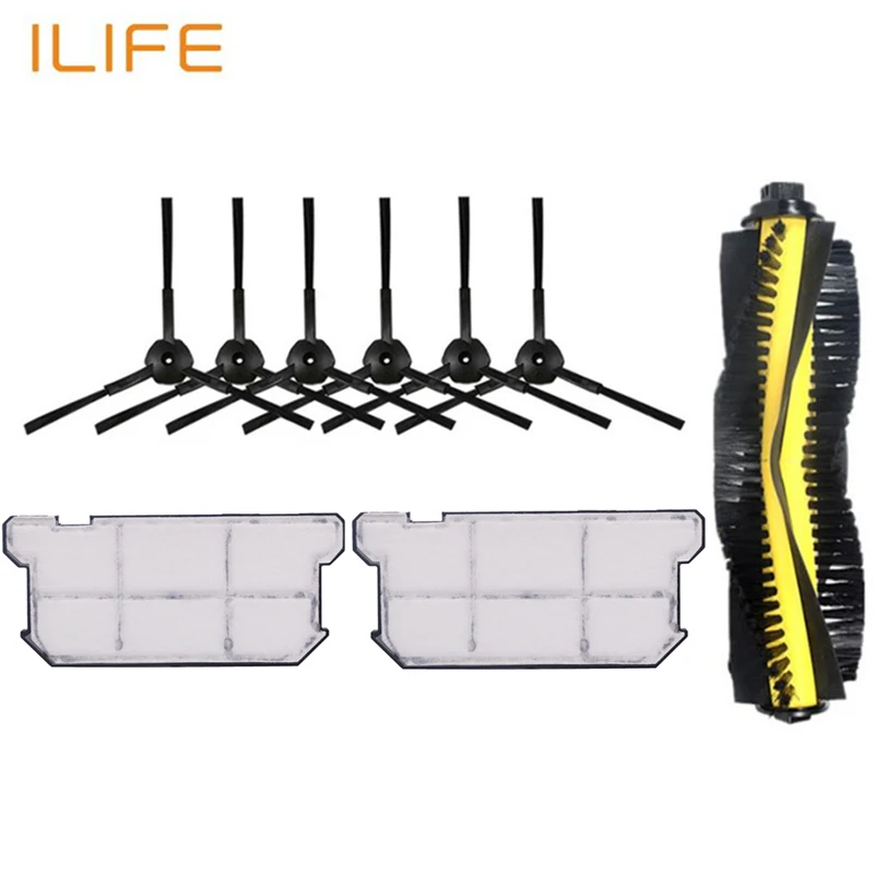 For ilife v7s v7 v7s pro robot Vacuum Cleaner Parts kit Main Brush+Side Brush+Hepa filter Chuwi ILIFE v7s pro accessories
For ilife v7s v7 v7s pro robot Vacuum Cleaner Parts kit Main Brush+Side Brush+Hepa filter Chuwi ILIFE v7s pro accessories