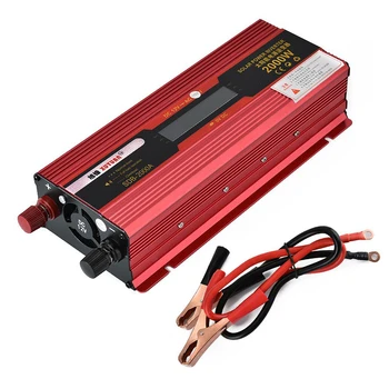 Portable Power Inverter 2000W Dual Socket Charger Veicular Car Power Inverter 110V Aluminum Alloy Solar Converter 12V To 220V
Portable Power Inverter 2000W Dual Socket Charger Veicular Car Power Inverter 110V Aluminum Alloy Solar Converter 12V To 220V