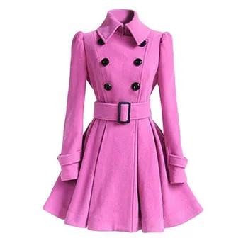 2019 Autumn Winter Woolen jacket Women Vintage Double Breasted Women Elegant Long Warm Solid color Female coat aa1048
2019 Autumn Winter Woolen jacket Women Vintage Double Breasted Women Elegant Long Warm Solid color Female coat aa1048