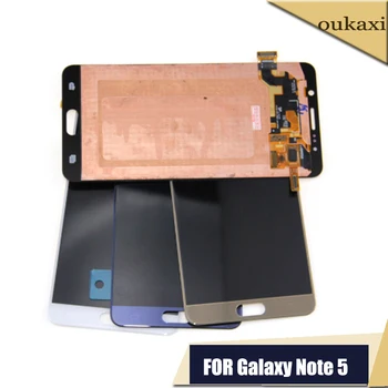 Screen For Samsung Galaxy Note5 N920T N920A N920I N920G Note 5 Super Amoled LCD Touch Screen Digitizer Assembly Blue Gold White