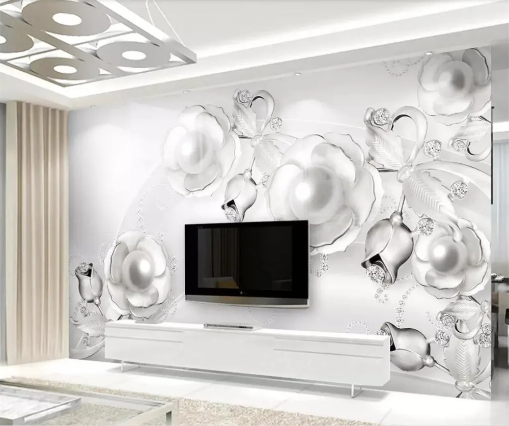 beibehang Custom Wallpaper 3D Photo murals Light Luxurious White Diamond Relief Flower Background wall paper 3d papel de parede
beibehang Custom Wallpaper 3D Photo murals Light Luxurious White Diamond Relief Flower Background wall paper 3d papel de parede