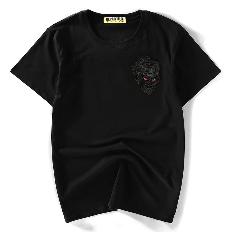 2019 Short-sleeved cotton t shirt men brand fashion t-shirt mens casual embroidery black tshirt male tops t shirts men chemise
2019 Short-sleeved cotton t shirt men brand fashion t-shirt mens casual embroidery black tshirt male tops t shirts men chemise