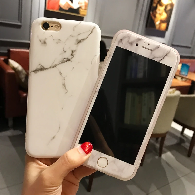 For IPhone 7 7Plus Marble Phone Cases + Screen Protector Coque for I Phone X 6 S 6S 7 8 Plus TPU Silicone Cover Protection Case
For IPhone 7 7Plus Marble Phone Cases + Screen Protector Coque for I Phone X 6 S 6S 7 8 Plus TPU Silicone Cover Protection Case