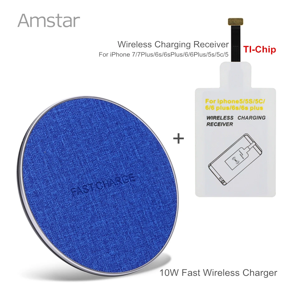 Amstar Qi Fast Wireless Charger 10W for iPhone X 8 Samsung S8 S7 + Wireless Charger Receive for iphone 7 7Plus 6 6s Plus 5 5s 5c
Amstar Qi Fast Wireless Charger 10W for iPhone X 8 Samsung S8 S7 + Wireless Charger Receive for iphone 7 7Plus 6 6s Plus 5 5s 5c