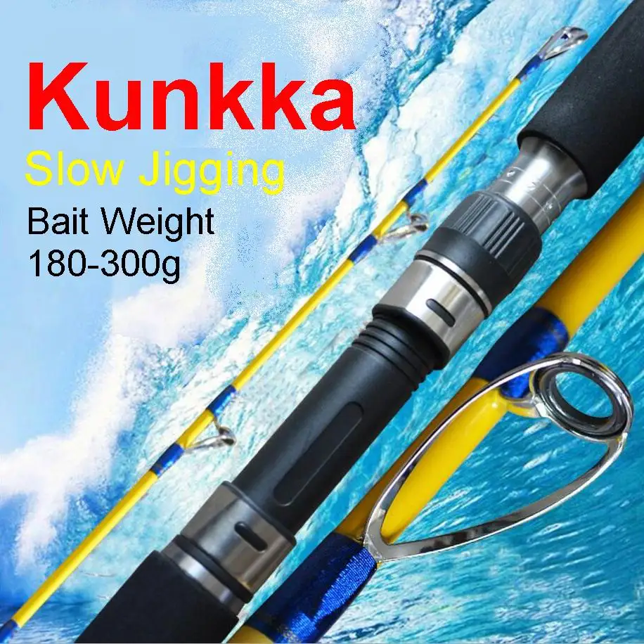 GEHAUT Brand Kunkka Captain Powerful Slow Jigging Ocean Boat Fishing Rod Glass Fiber Bait Weight 180-300g 1.6M, 1.75M and 1.9M
GEHAUT Brand Kunkka Captain Powerful Slow Jigging Ocean Boat Fishing Rod Glass Fiber Bait Weight 180-300g 1.6M, 1.75M and 1.9M