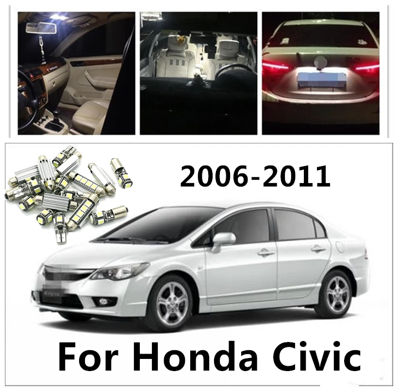 LOAUT 6pcs LED White Map Dome Light Bulbs For Honda Civic 2006-2011 Light Bulbs Interior Package Kit
LOAUT 6pcs LED White Map Dome Light Bulbs For Honda Civic 2006-2011 Light Bulbs Interior Package Kit