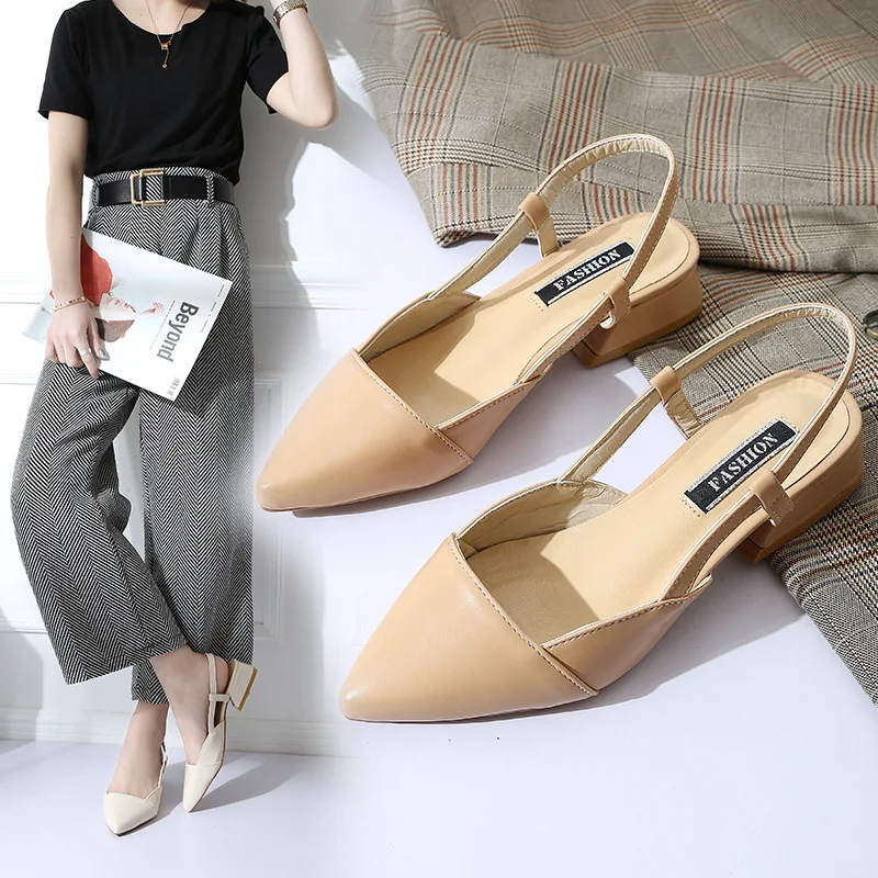 Sandals for Women Summer Thin Heels Pointed Toe Women Shoes Outsides Fashion Female Sandals New Solid Office Lady Back Strap
Sandals for Women Summer Thin Heels Pointed Toe Women Shoes Outsides Fashion Female Sandals New Solid Office Lady Back Strap