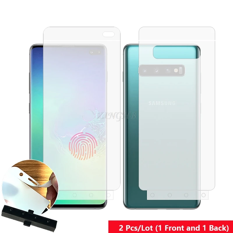 2 Pcs/Lot Front & Back Fingerprint Sensor Auto Fixed Scratch Proof Hydrogel Screen Protector for Samsung Galaxy S10 Plus film
2 Pcs/Lot Front & Back Fingerprint Sensor Auto Fixed Scratch Proof Hydrogel Screen Protector for Samsung Galaxy S10 Plus film