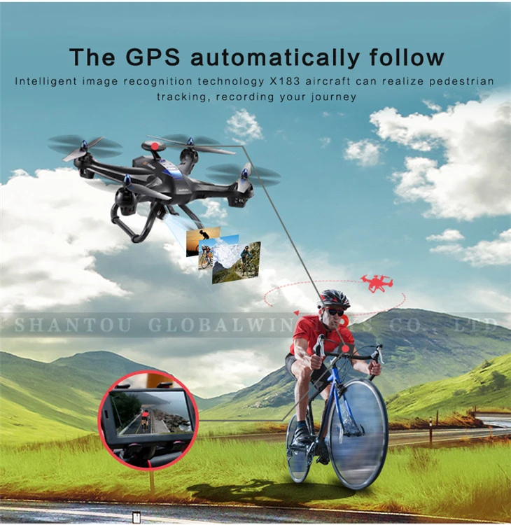 X183-Dual GPS Follow Me Drone with Camera Altitude Hold White -6