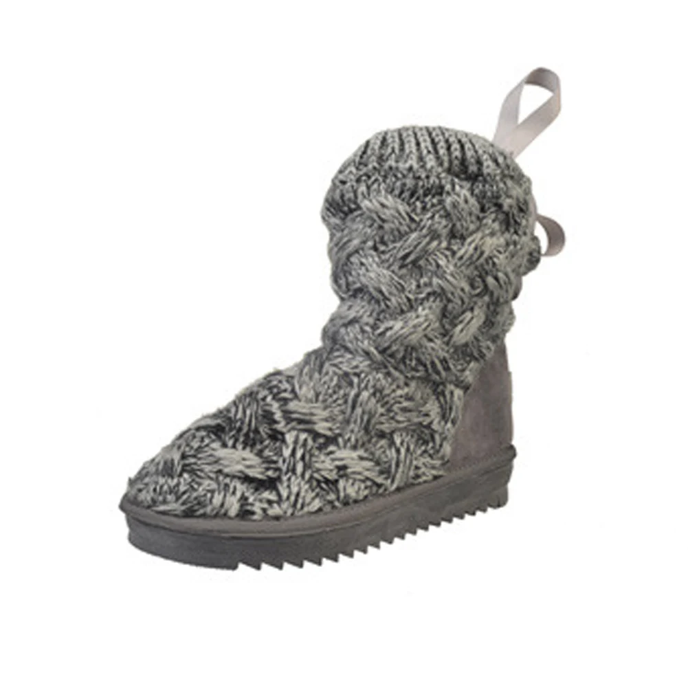 New knitting flat women snow boots casual gray non-slip women winter shoes fashion warm wool female ankle boots
New knitting flat women snow boots casual gray non-slip women winter shoes fashion warm wool female ankle boots
