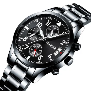 NIBOSI Men's Quartz Watch Chronograph Waterproof 30mDate Display Analog Outdoor Sport Wristwatch Reloj Hombre Montre Homme Saat
NIBOSI Men's Quartz Watch Chronograph Waterproof 30mDate Display Analog Outdoor Sport Wristwatch Reloj Hombre Montre Homme Saat