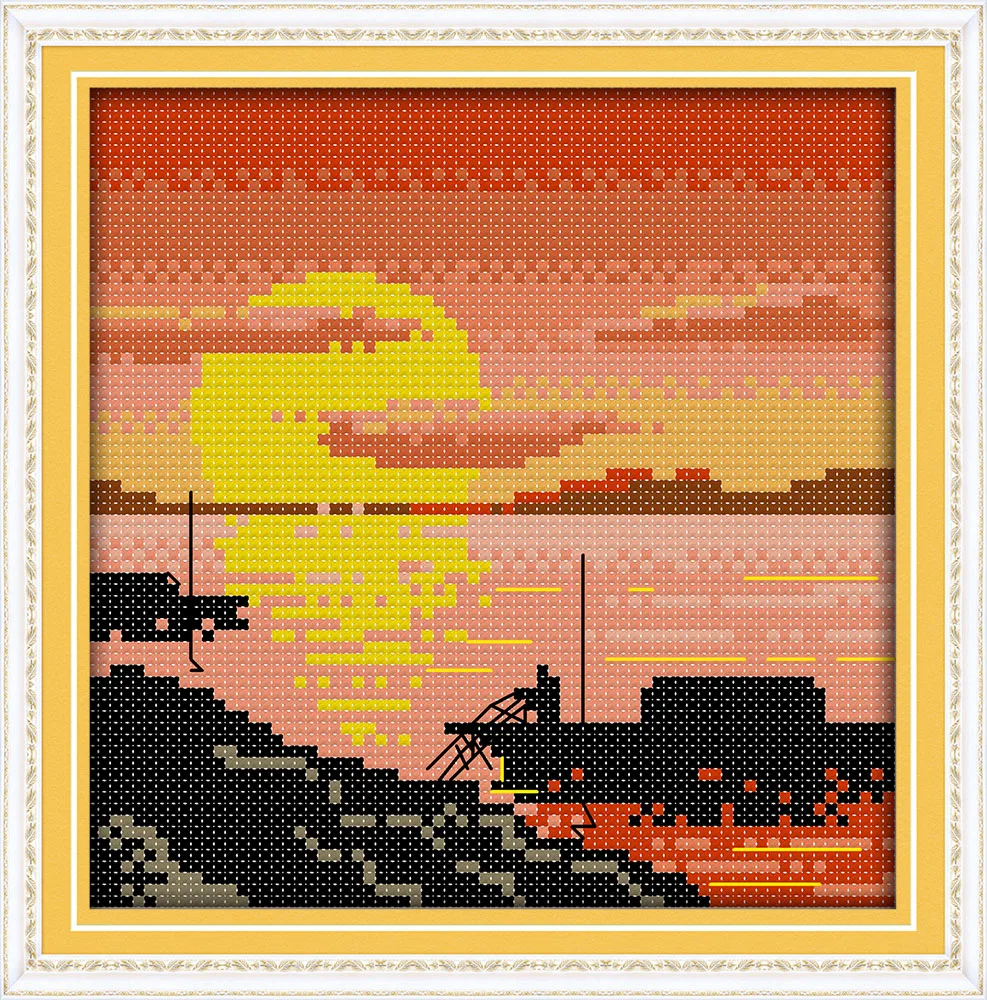 Back Home Sunset Wall Painting Kits For Embroidery Needlework Patterns Needlework Diy Dmc Cross Stitch Landscape
Back Home Sunset Wall Painting Kits For Embroidery Needlework Patterns Needlework Diy Dmc Cross Stitch Landscape