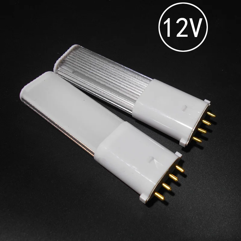 Светодиодный трубный светильник Epistar dc12 2g7 12 В 2 Г7 4 Вт 6 8 10 SMD 2835 ac12 светодиодный