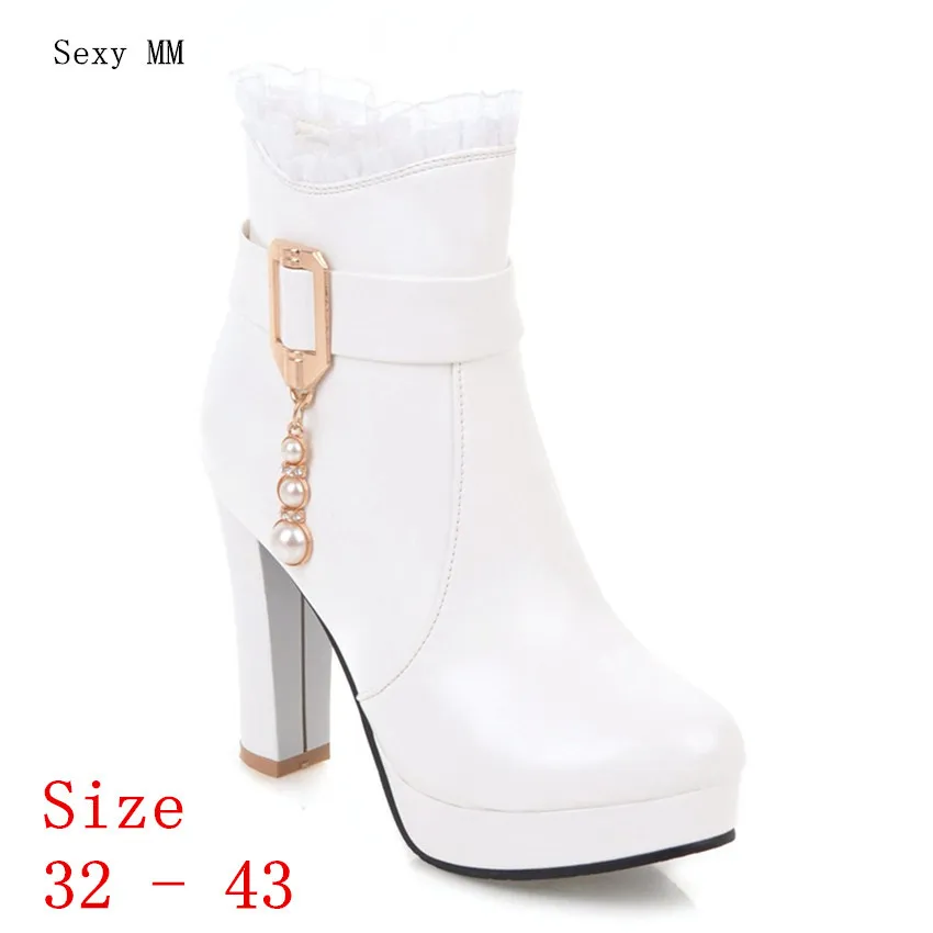 Spring Autumn High Heels Women Platform Ankle Boots Pumps Woman Short Boots High Heel Shoes Small Plus Size 32 33 - 40 41 42 43
Spring Autumn High Heels Women Platform Ankle Boots Pumps Woman Short Boots High Heel Shoes Small Plus Size 32 33 - 40 41 42 43