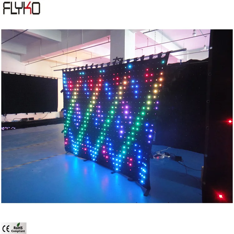 Flyko P80mm светодиодный x 2 5 m светодиодная видеозанавеска гибсветодиодный