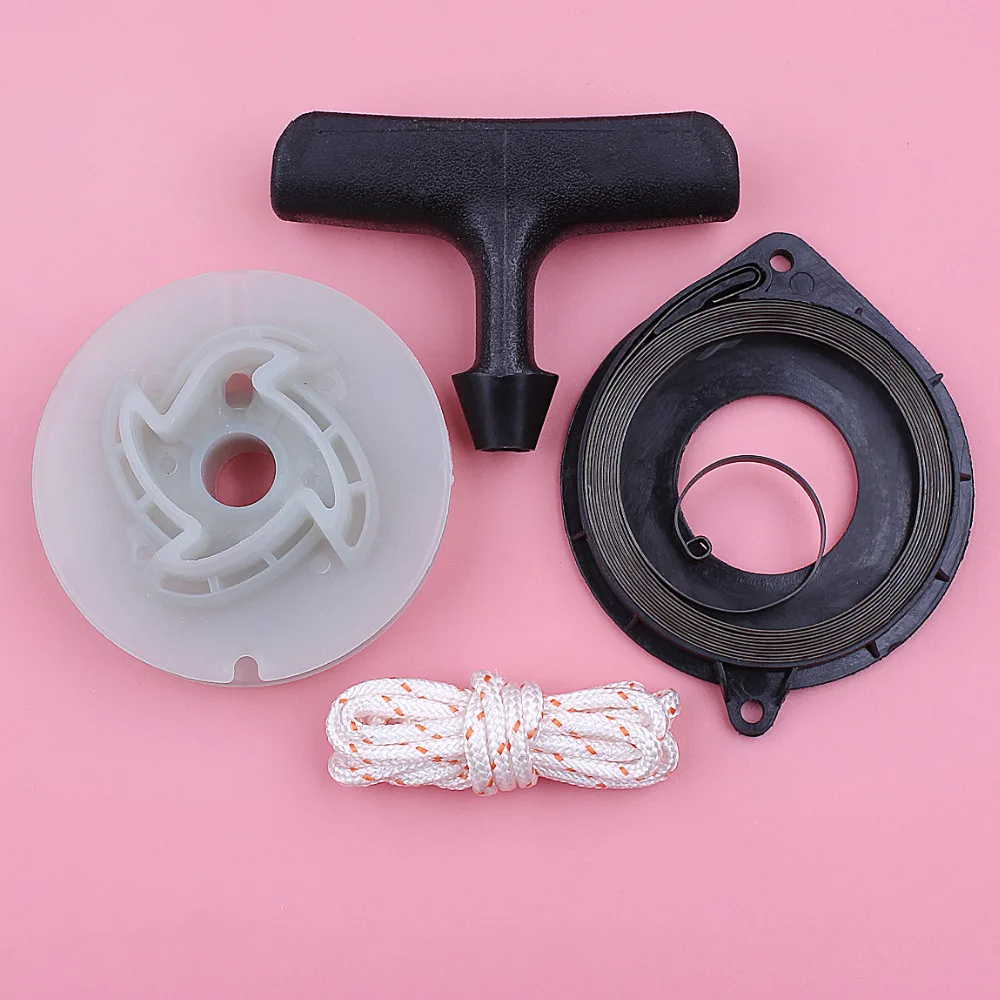 Recoil Starter Pulley Spring Handle Grip Rope Kit For Husqvarna 445 450 460 Chainsaw Replace Garden Tool Spare Part
Recoil Starter Pulley Spring Handle Grip Rope Kit For Husqvarna 445 450 460 Chainsaw Replace Garden Tool Spare Part