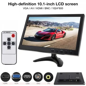 10.1 Inch HD IPS TFT LCD Car Monitor Mini TV Computer 2 Channel Video Input Security Monitor with Speaker AV BNC HDMI VGA
10.1 Inch HD IPS TFT LCD Car Monitor Mini TV Computer 2 Channel Video Input Security Monitor with Speaker AV BNC HDMI VGA