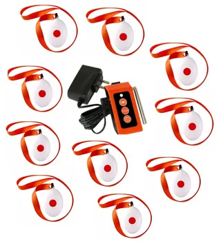Nurse Alarm calling Caregiver System,10pcs necklace hang/suspend patient call button, 1pc call buzzer, wireless helping system
Nurse Alarm calling Caregiver System,10pcs necklace hang/suspend patient call button, 1pc call buzzer, wireless helping system