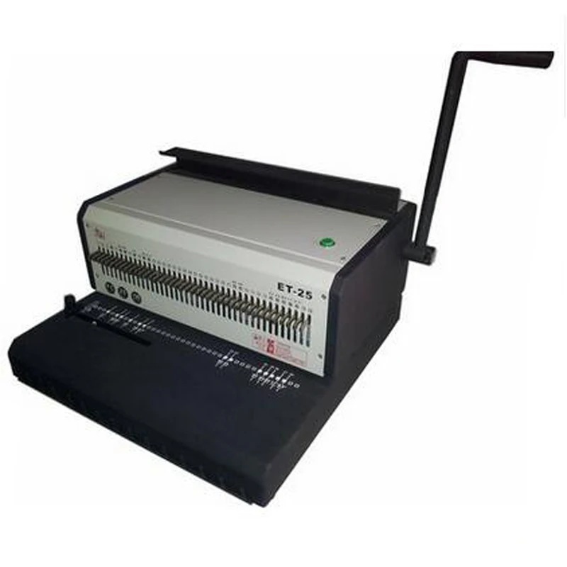 

ET-25 Electric double wire/loops binding machine 40 holes 3:1 book binder machine books binding machine 220V 150W 1PC