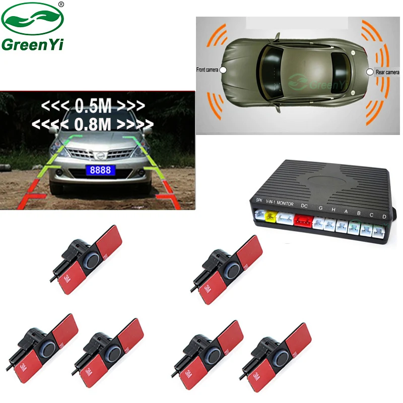 Dual Channel Car Video Parking Radar Sensor Front Rear 6 Flat Sensors 2 Video Input For Car Parking Camera Monitor Android DVD
Dual Channel Car Video Parking Radar Sensor Front Rear 6 Flat Sensors 2 Video Input For Car Parking Camera Monitor Android DVD