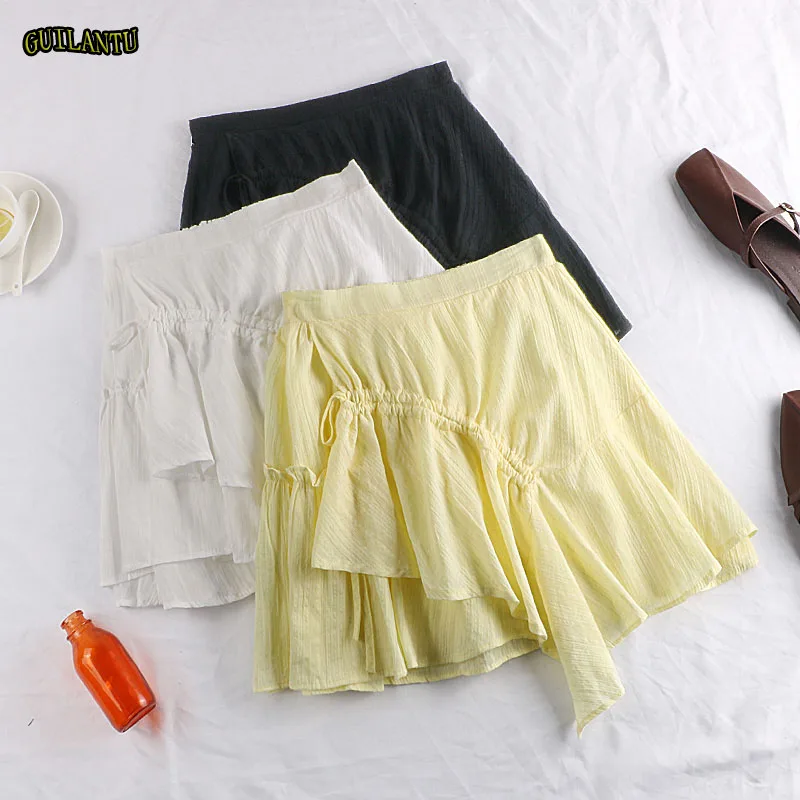 Sexy Asymmetrical Mini Skirt Women Elastic High Waist Short Pleated Slim Wrap Skirt Female A Line Festival Summer White Black
Sexy Asymmetrical Mini Skirt Women Elastic High Waist Short Pleated Slim Wrap Skirt Female A Line Festival Summer White Black