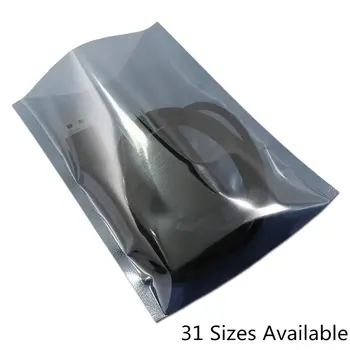 100pcs/Lot Antistatic ESD Shielding Open Top Package Bag Heat Seal Moisture Proof Anti Static Pouch Bags for Electronic Supplies
100pcs/Lot Antistatic ESD Shielding Open Top Package Bag Heat Seal Moisture Proof Anti Static Pouch Bags for Electronic Supplies
