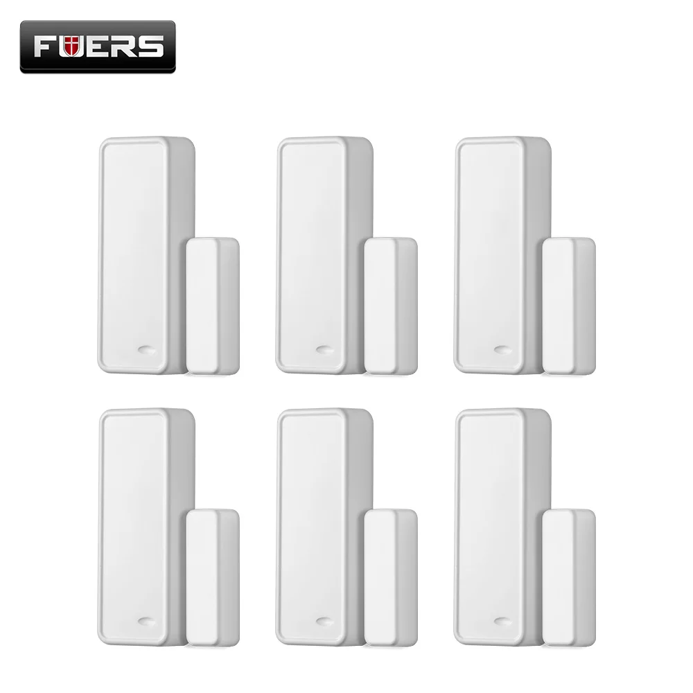 Fuers 6pcs 433MHZ Wireless Alarm Sensors Accessories with DC12V 23A battery For G90B PLUS WiFi GSM Home Alarm System Door Sensor
Fuers 6pcs 433MHZ Wireless Alarm Sensors Accessories with DC12V 23A battery For G90B PLUS WiFi GSM Home Alarm System Door Sensor