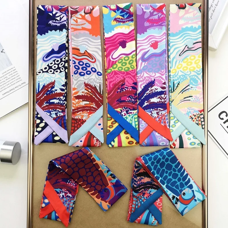 7colors Women Flat Angle Scarf Flower Chain Belt Long Wrap Scarves Shawl Handkerchief Bag Decor Luxury Brand Colorful Bright
7colors Women Flat Angle Scarf Flower Chain Belt Long Wrap Scarves Shawl Handkerchief Bag Decor Luxury Brand Colorful Bright