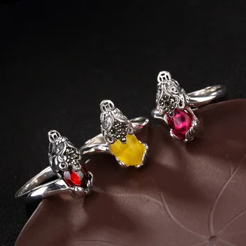 Silver, Chalcedony, Pomegranate, Red Corundum, M2018y, Trumpet, Brave, Open, Sterling Silver, Ladies' Rings Wholesale.
Silver, Chalcedony, Pomegranate, Red Corundum, M2018y, Trumpet, Brave, Open, Sterling Silver, Ladies' Rings Wholesale.