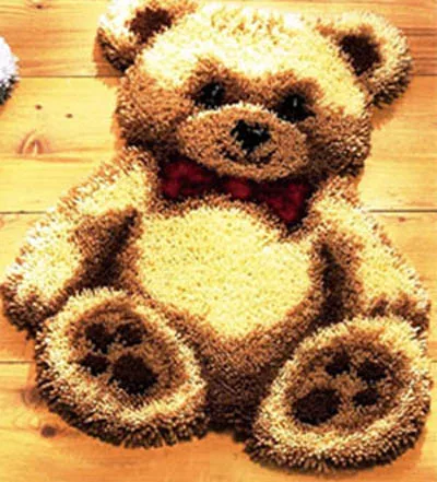JCS-DIY Mat Needlework Kit Latch Hook Rug Kit Unfinished Crocheting Rug Yarn Cushion Embroidery Carpet Cartoon Bear Picture
JCS-DIY Mat Needlework Kit Latch Hook Rug Kit Unfinished Crocheting Rug Yarn Cushion Embroidery Carpet Cartoon Bear Picture