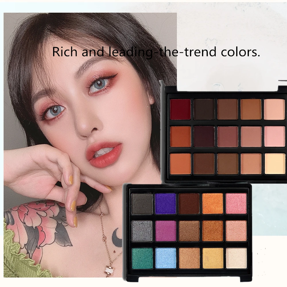NEW 15 Colors Pearl Color Shimmer Eyeshadow Makeup Palette Warm Earth Color Eye Shadow Pallete Long Lasting Easywear Eyes Makeup
NEW 15 Colors Pearl Color Shimmer Eyeshadow Makeup Palette Warm Earth Color Eye Shadow Pallete Long Lasting Easywear Eyes Makeup