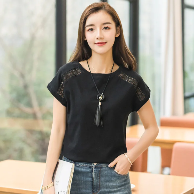 Cotton Summer Blouses Lace Batwing Sleeve Shirts For Womens Tops Shirts Plus Size Women Clothing Korean 2019 Blusas Female
Cotton Summer Blouses Lace Batwing Sleeve Shirts For Womens Tops Shirts Plus Size Women Clothing Korean 2019 Blusas Female