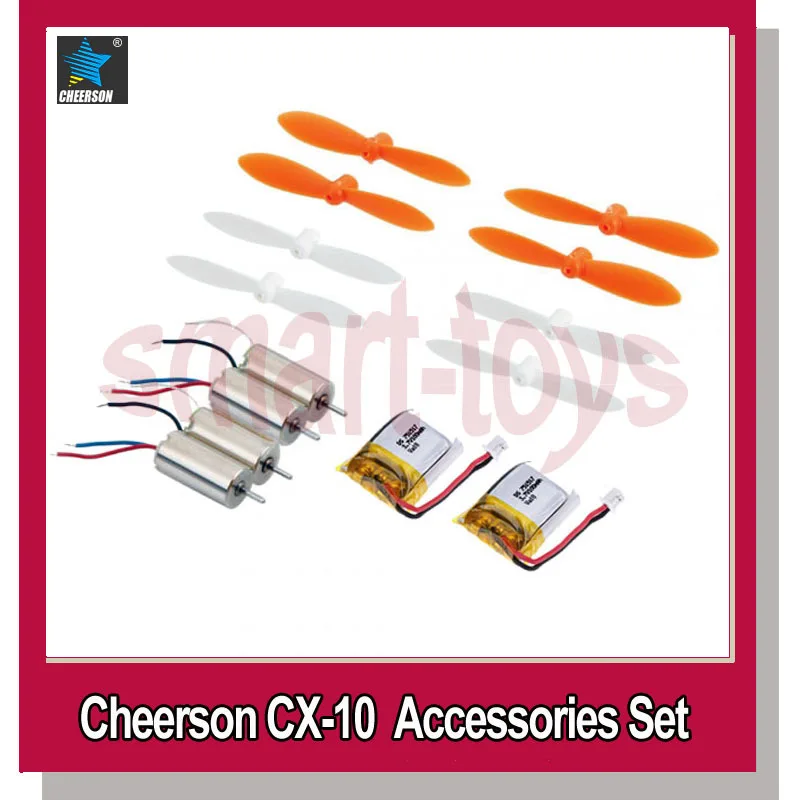 Cheerson CX-10 helicopter Battery 3.7V 100mAh Forward and Reverse motor blades Set for CX 10 CX-10A Mini Quadcopter Parts
Cheerson CX-10 helicopter Battery 3.7V 100mAh Forward and Reverse motor blades Set for CX 10 CX-10A Mini Quadcopter Parts