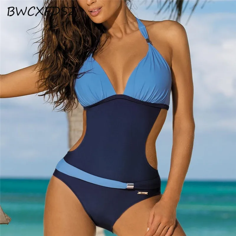 BWCXFDSZ One Piece Swimsuit Triquini Beach Swim Wear Swimwear Women Patchwork Halter Plus Size Bodysuit Swimming Bathing Suit 
BWCXFDSZ One Piece Swimsuit Triquini Beach Swim Wear Swimwear Women Patchwork Halter Plus Size Bodysuit Swimming Bathing Suit