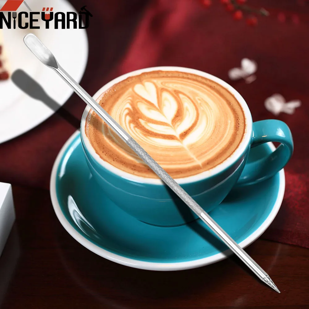 NICEYARD 1PC Stainless Steel Coffee Carving Needle Pull Flower Pin Holder Coffee Tool
NICEYARD 1PC Stainless Steel Coffee Carving Needle Pull Flower Pin Holder Coffee Tool