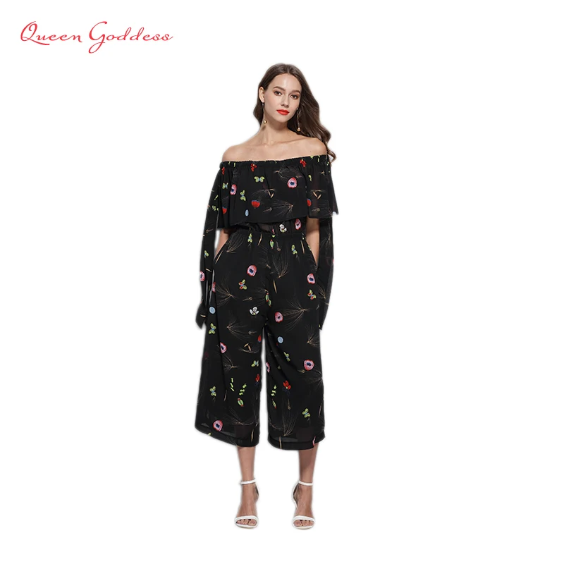 2018 Summer and Spring loose causal style slash neck and print long Jumpsuits elegant women Rompers simple outwear plus size
2018 Summer and Spring loose causal style slash neck and print long Jumpsuits elegant women Rompers simple outwear plus size