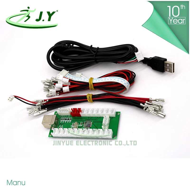 Jinyuetek DIY Arcade Rocker Circuit Board Zero Delay Arcade USB Encoder PC to Joystick Control Panel For MAME 2pin + Push Butto
Jinyuetek DIY Arcade Rocker Circuit Board Zero Delay Arcade USB Encoder PC to Joystick Control Panel For MAME 2pin + Push Butto