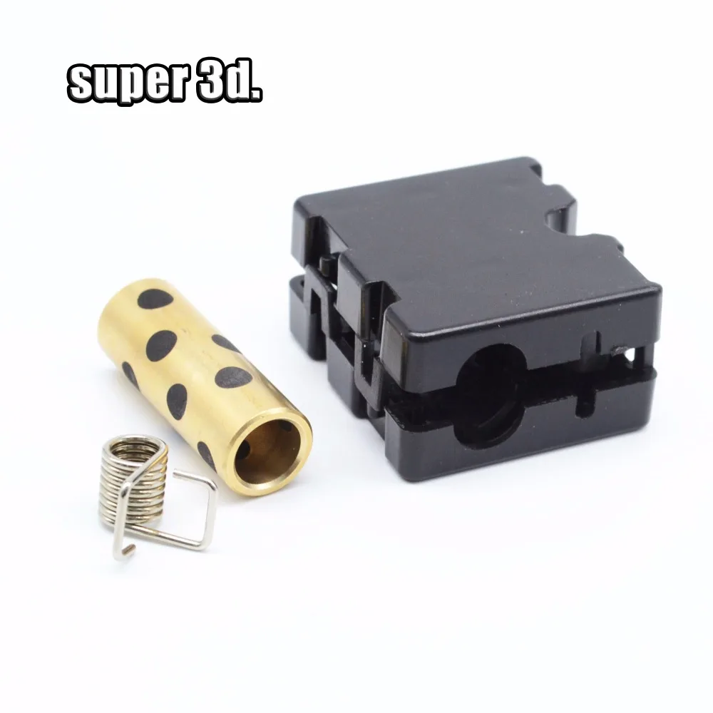 4set 3D Printer UM2 Ultimaker 2 Extended Sliding Block Injection Slider With Graphite Copper Sleeve + Spring clip
4set 3D Printer UM2 Ultimaker 2 Extended Sliding Block Injection Slider With Graphite Copper Sleeve + Spring clip