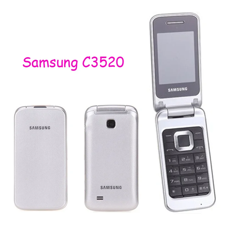 Отремонтированный оригинальный SAMSUNG C3520 Мобильный телефон Samsung разблокированный