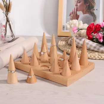 Wooden Board 15 Fingers Display Ring Holder Showcase Stand Jewelry Rings Organizer High Quality Jewelry Finger Holder b
Wooden Board 15 Fingers Display Ring Holder Showcase Stand Jewelry Rings Organizer High Quality Jewelry Finger Holder b
