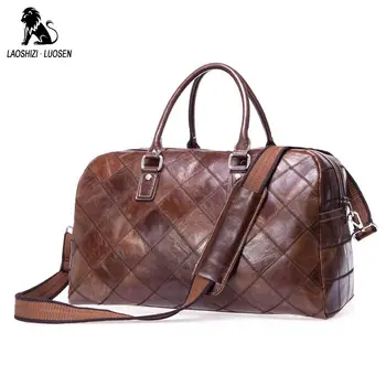 Genuine Leather Travel Bag Men Vintage Duffel Bag Patchwork Cow Leather Handbag Carry On Luggage Weekend Large Shoulder Bag
Genuine Leather Travel Bag Men Vintage Duffel Bag Patchwork Cow Leather Handbag Carry On Luggage Weekend Large Shoulder Bag