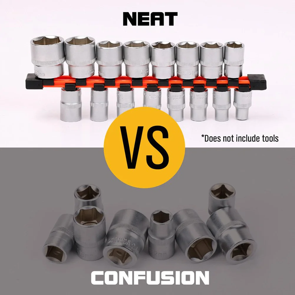 3 Pcs Double Sided Socket Organizer Rail Rack Holder 1/4 3/8 1/2 Inch Industrial Tool SLC88
3 Pcs Double Sided Socket Organizer Rail Rack Holder 1/4 3/8 1/2 Inch Industrial Tool SLC88