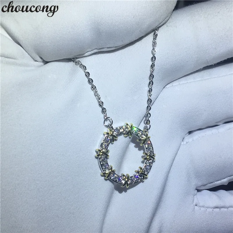 choucong Hollow Round Pendants 5A Zircon Cz Real 925 Sterling silver Wedding Pendant with Necklace for women Bridal jewelry
choucong Hollow Round Pendants 5A Zircon Cz Real 925 Sterling silver Wedding Pendant with Necklace for women Bridal jewelry